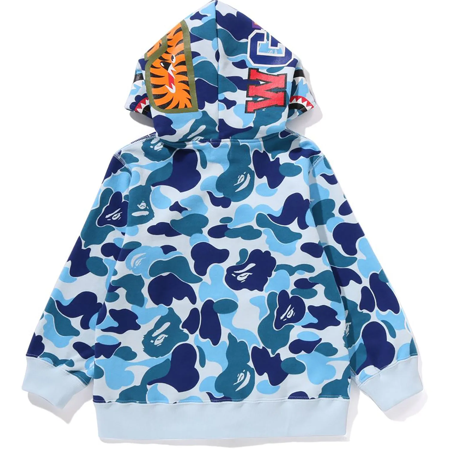 ABC CAMO SHARK ZIP HOODIE KIDS