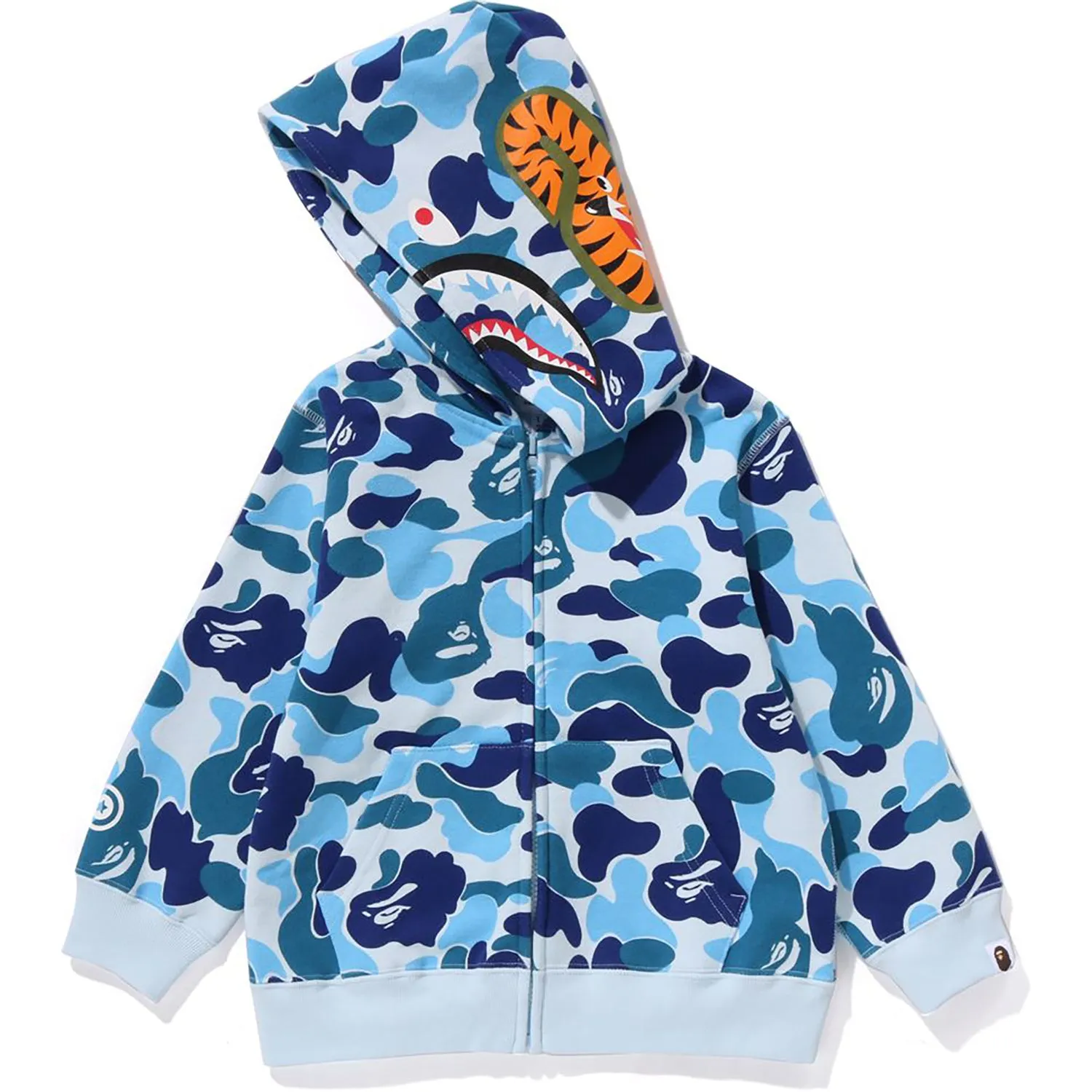 ABC CAMO SHARK ZIP HOODIE KIDS