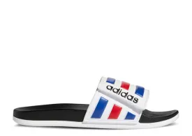 Adidas ADILETTE COMFORT ADJUSTABLE SLIDE 'WHITE ROYAL SCARLET' sneakers, white