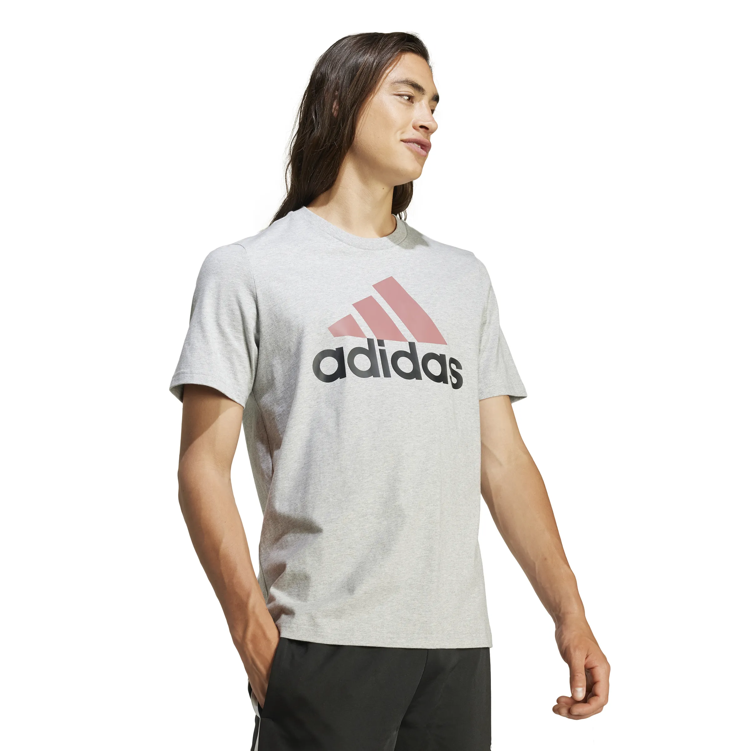 adidas Men's Big Logo Single Jersey Tee