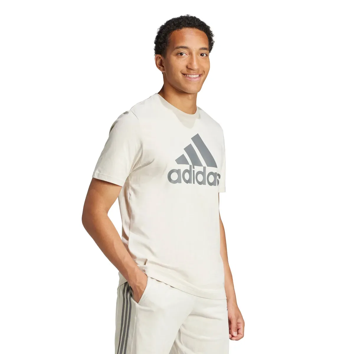 adidas Men's Big Logo Single Jersey Tee