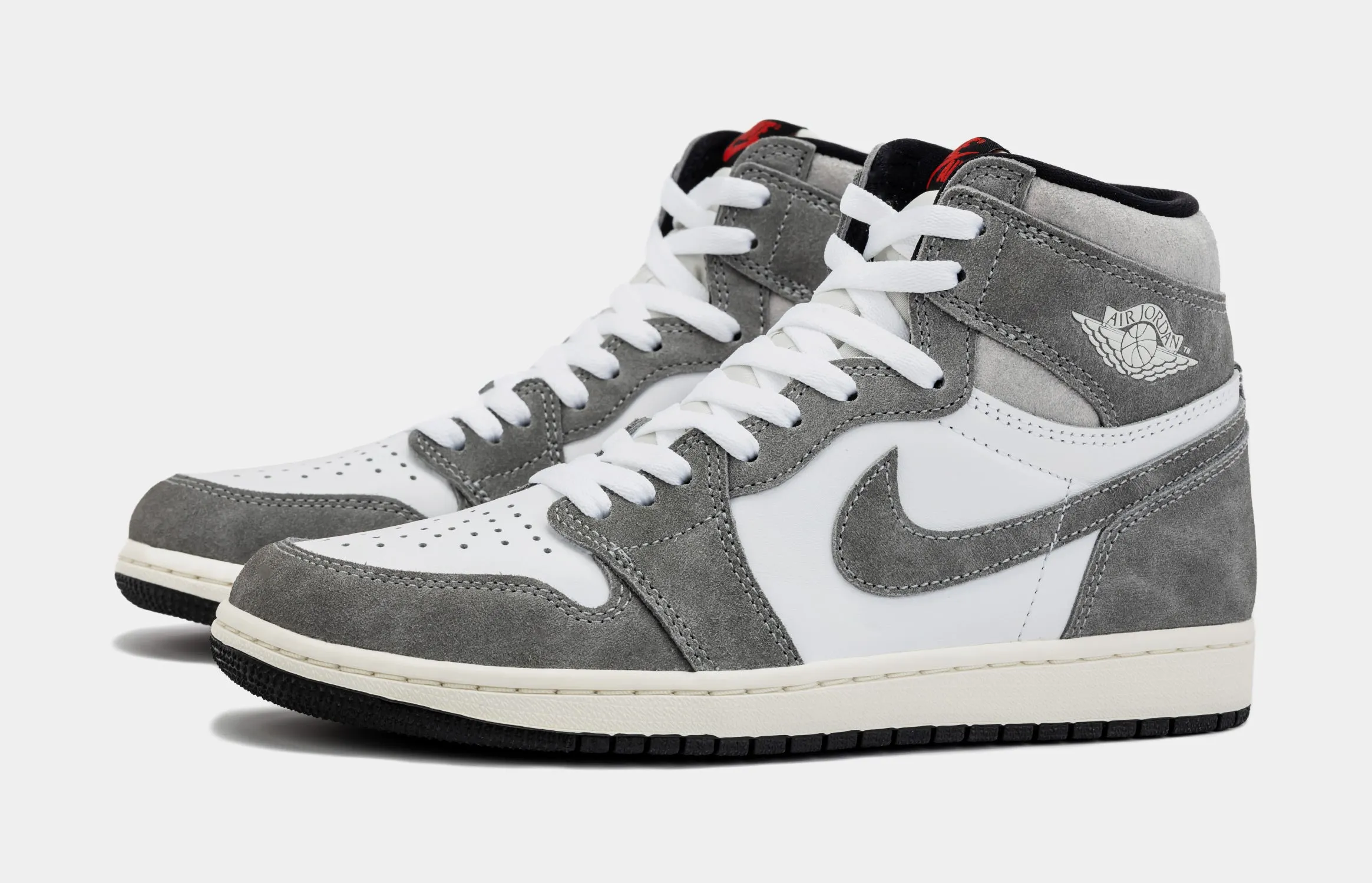 Air Jordan 1 Retro High OG Washed Heritage Mens Lifestyle Shoes (Grey/White)