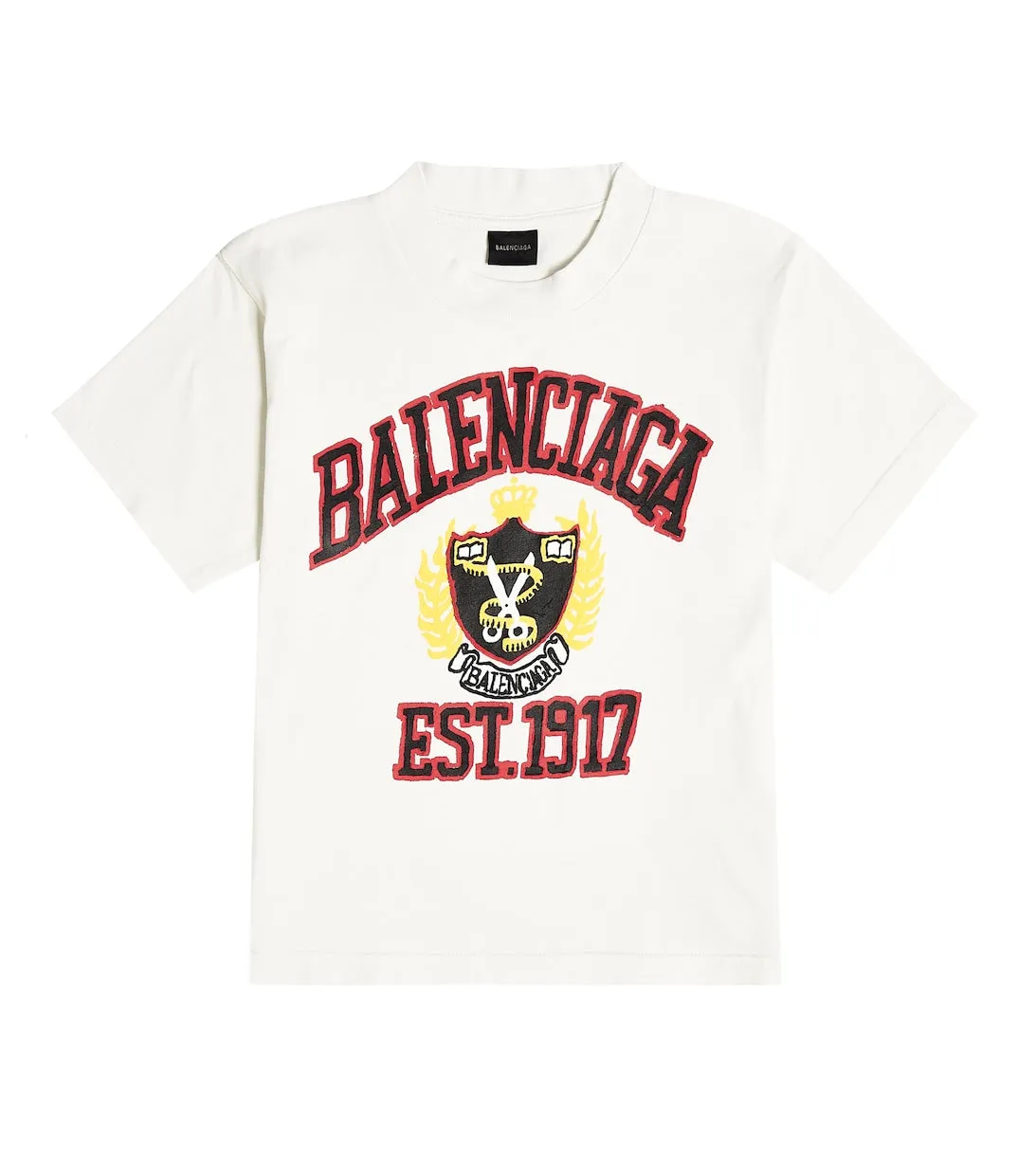 Balenciaga Kids Printed Cotton Jersey T-Shirt, Multicolor