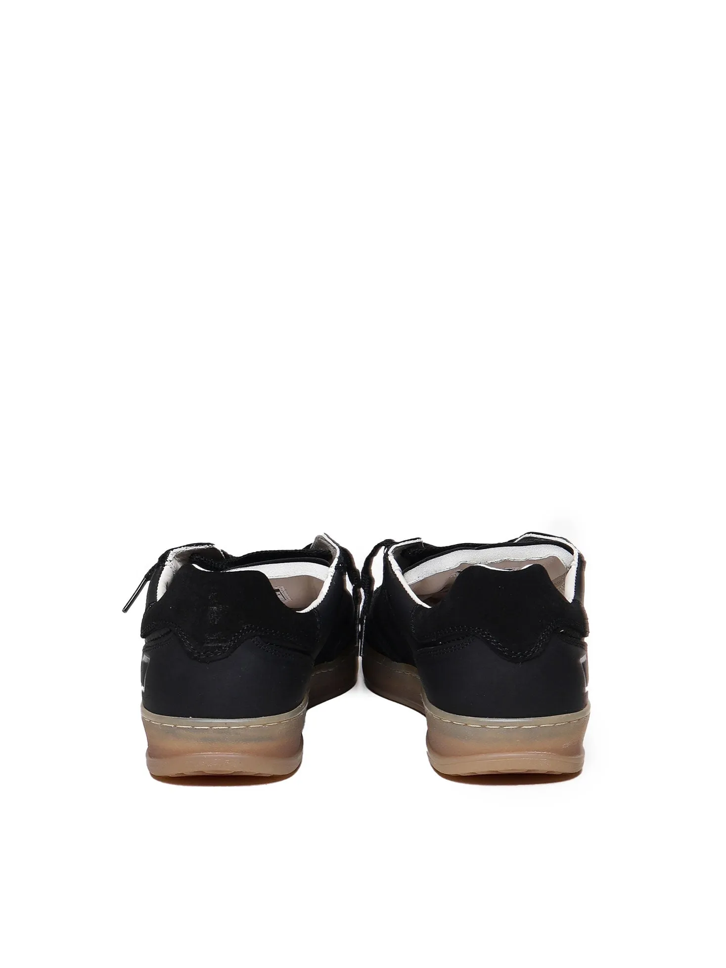 Black Calfskin Sporty Sneakers