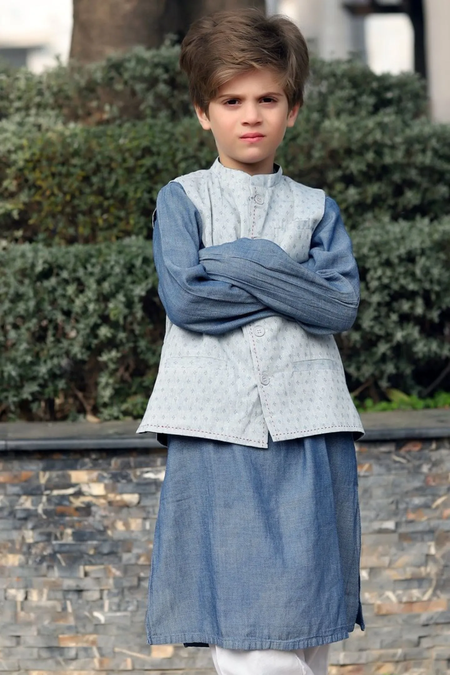 Boys blue kurta