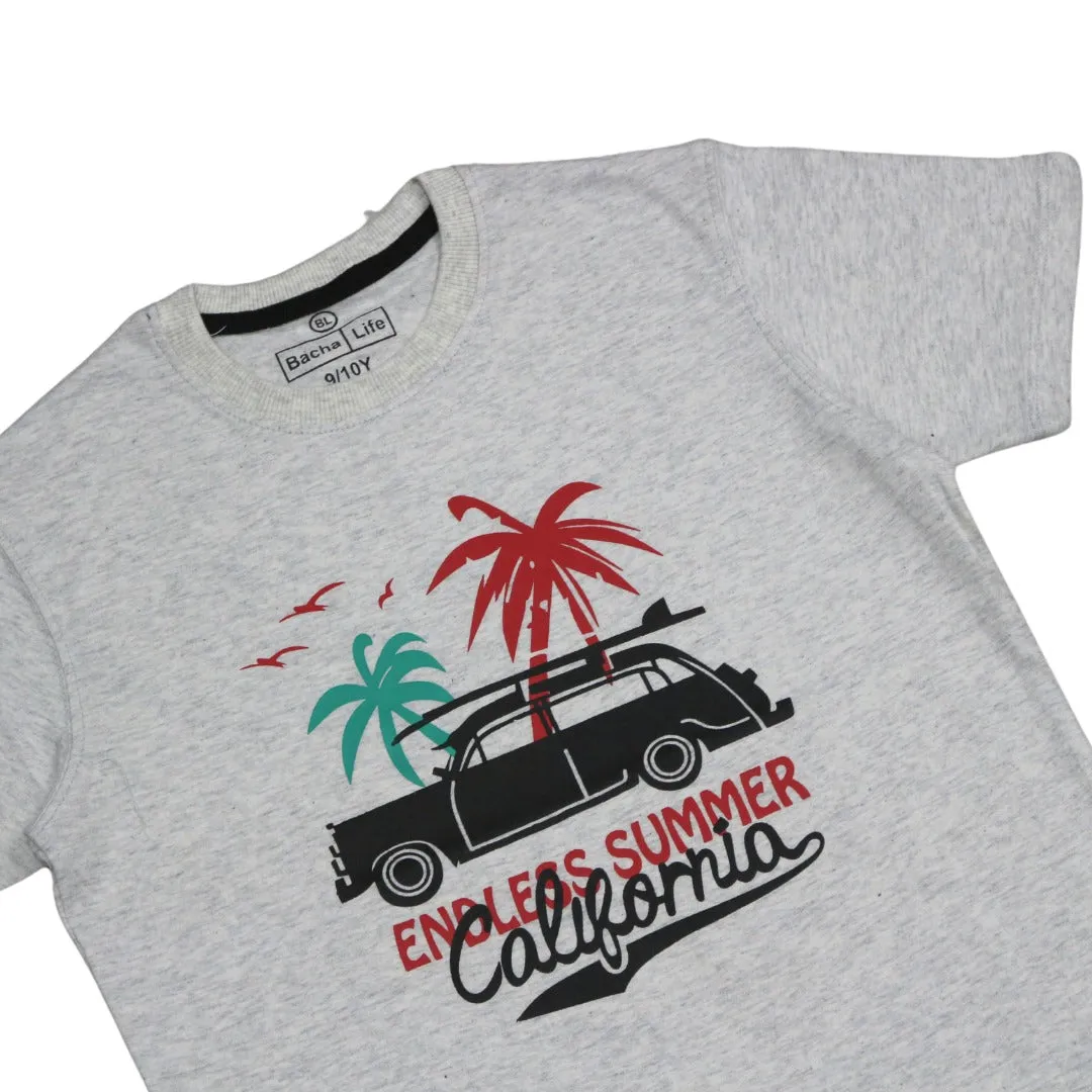 Boys gray California T-shirt