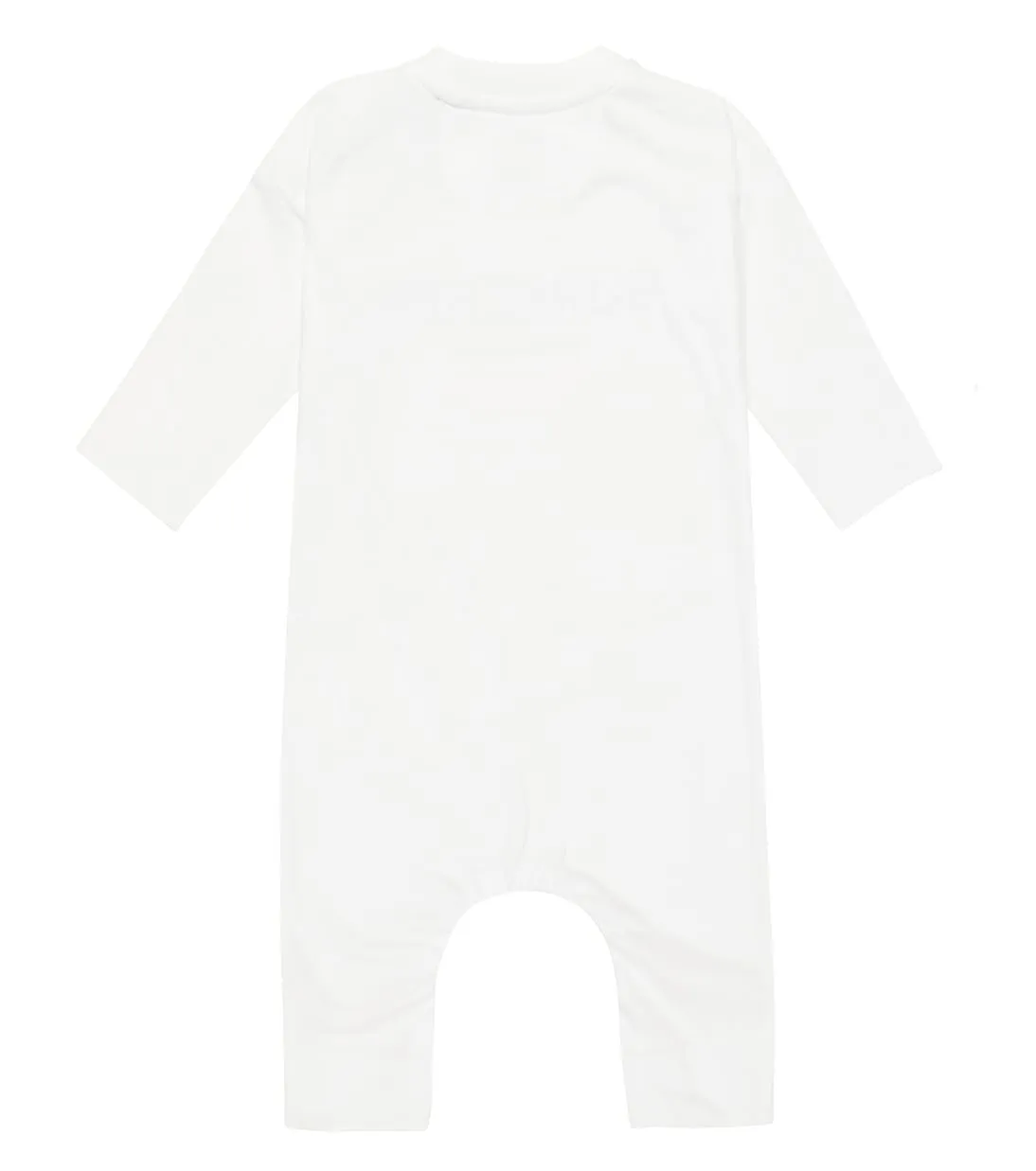 Burberry Kids Cotton Baby Logo Jumpsuit, White