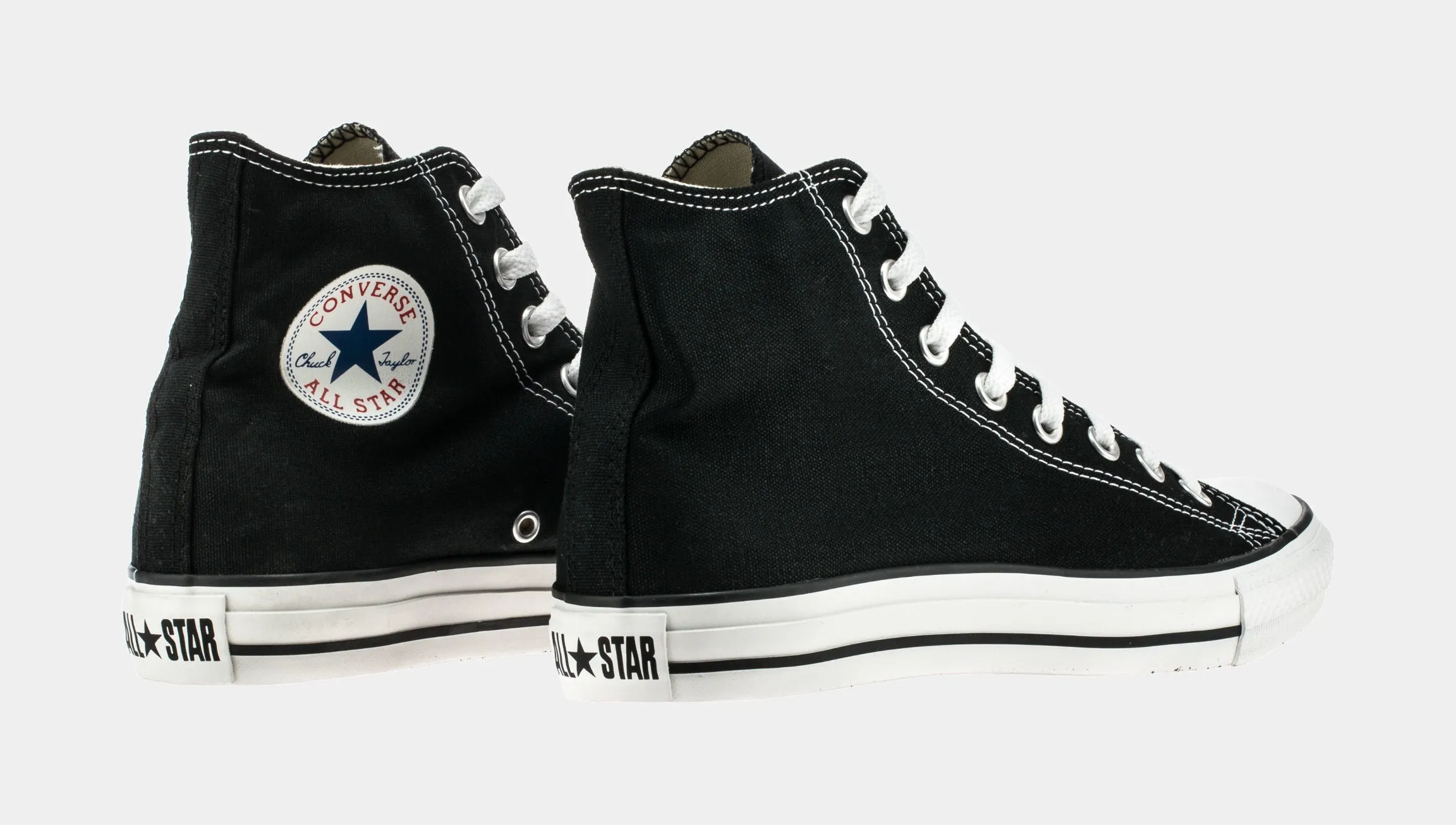 Chuck Taylor All Star Classic Colors High Solid Canvas Mens Lifestyle Shoe (Black)