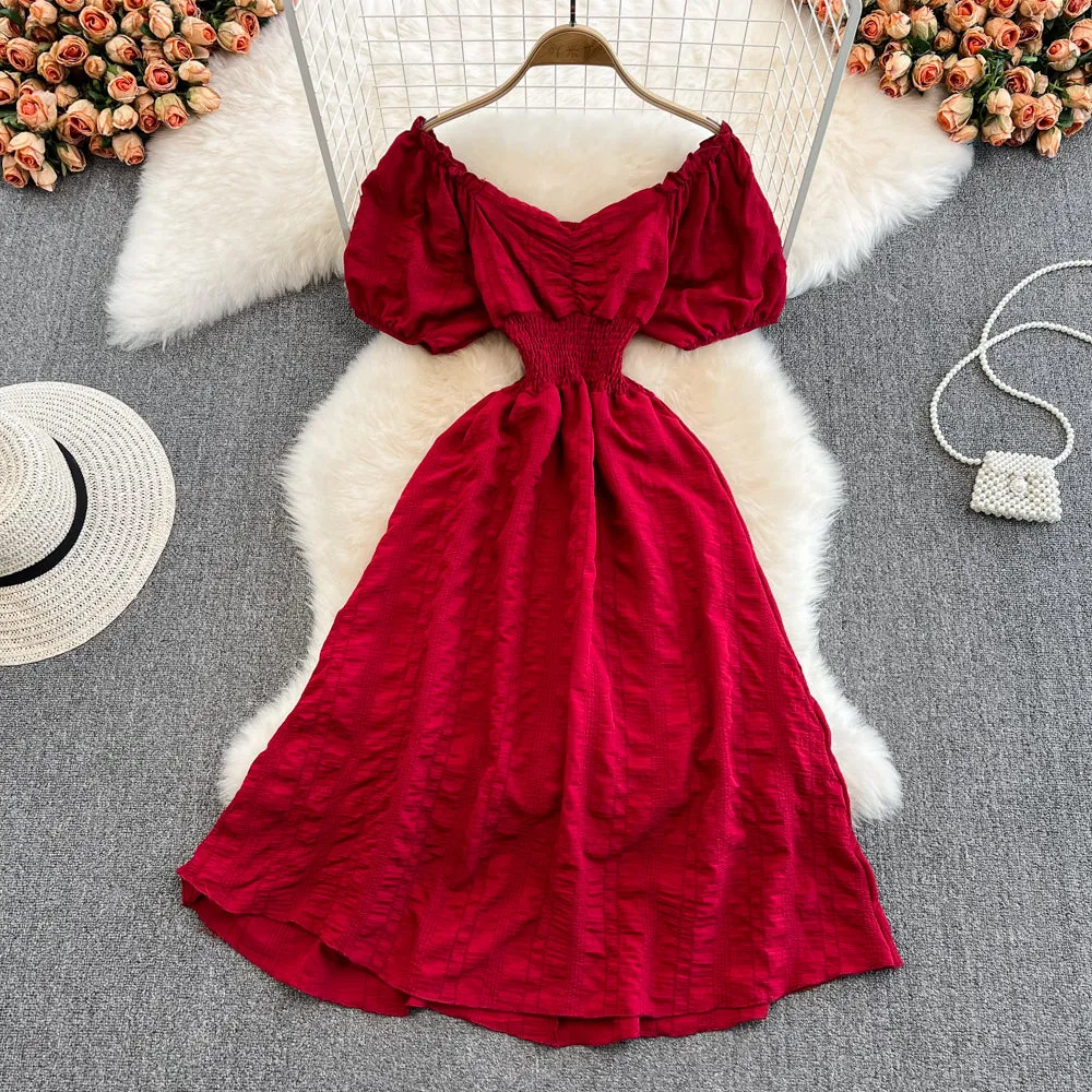 Cute A Line Short Dress Fashion Dress     S4447