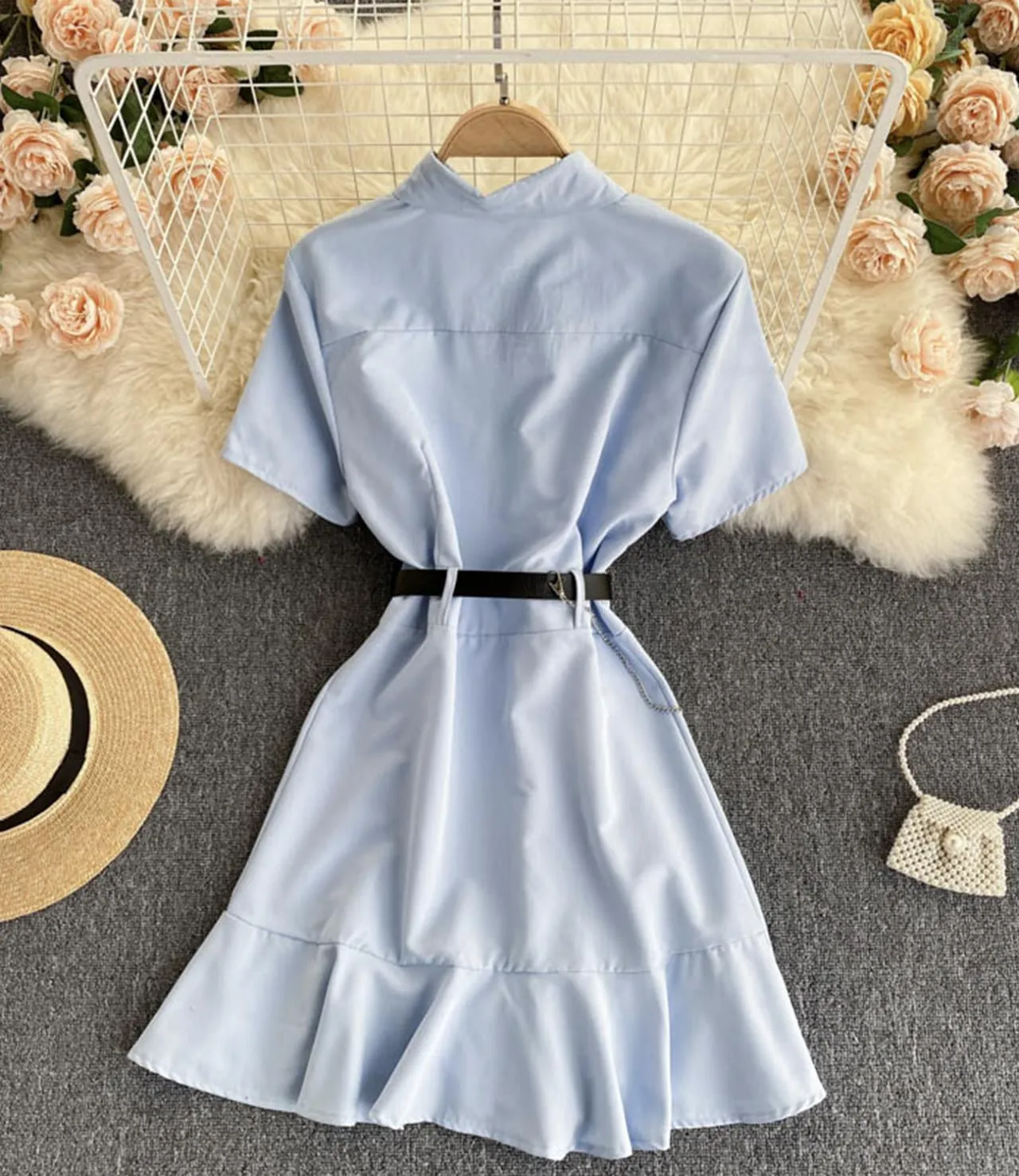 Cute A line short dress fashion dress    S67