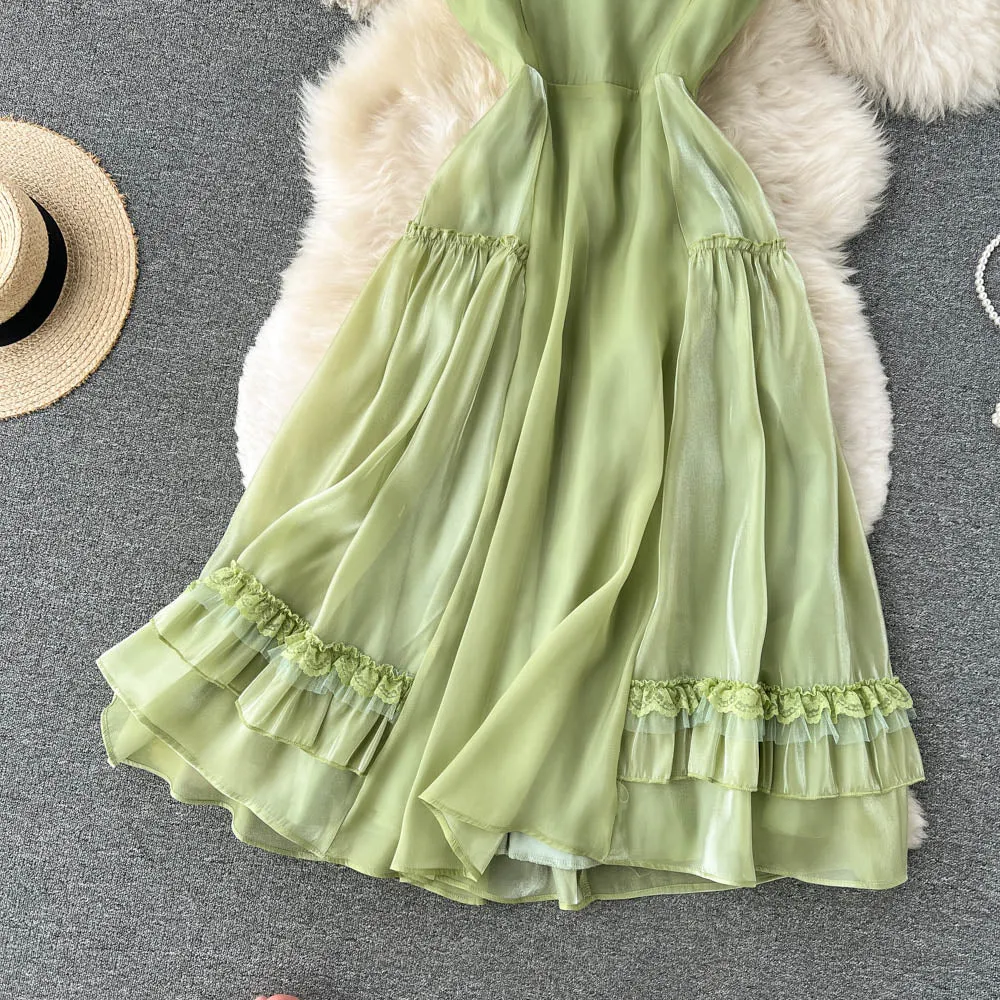 Cute tulle lace short dress fashion dress   S328