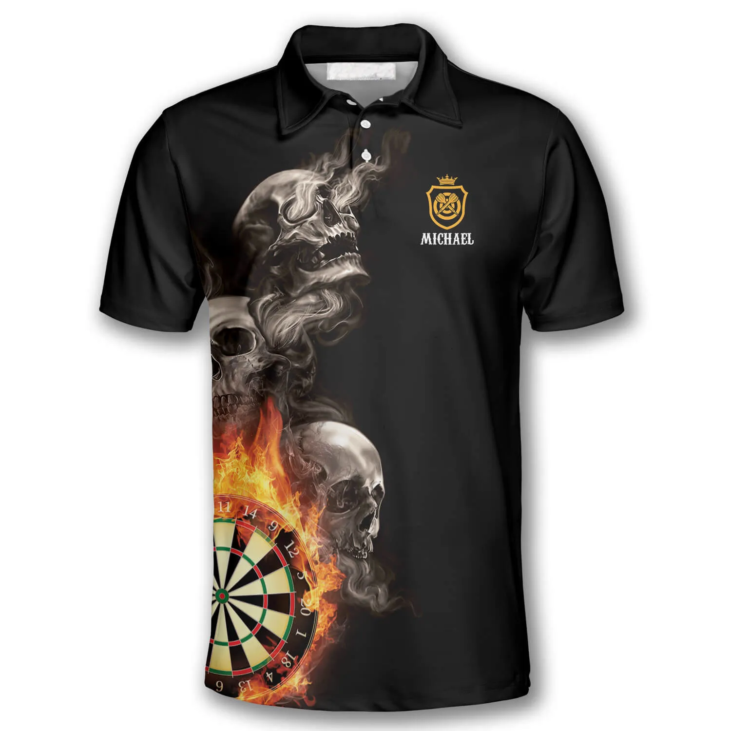 Darts Hello Darkness My Old Friend Custom Darts Shirts for Men, Dart Fire Shirt