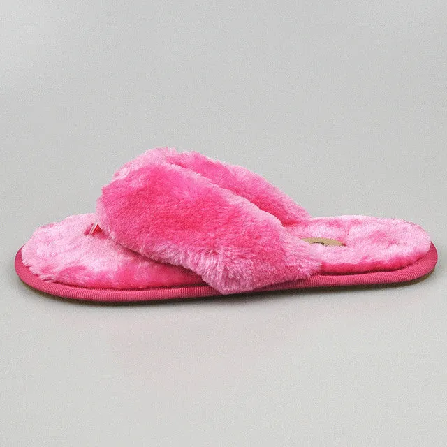 DP BIRD Fashion Spring Autumn Winter Home Cotton Plush Slippers Women Indoor\ Floor Flip Flops Flat Shoes Girls Gift