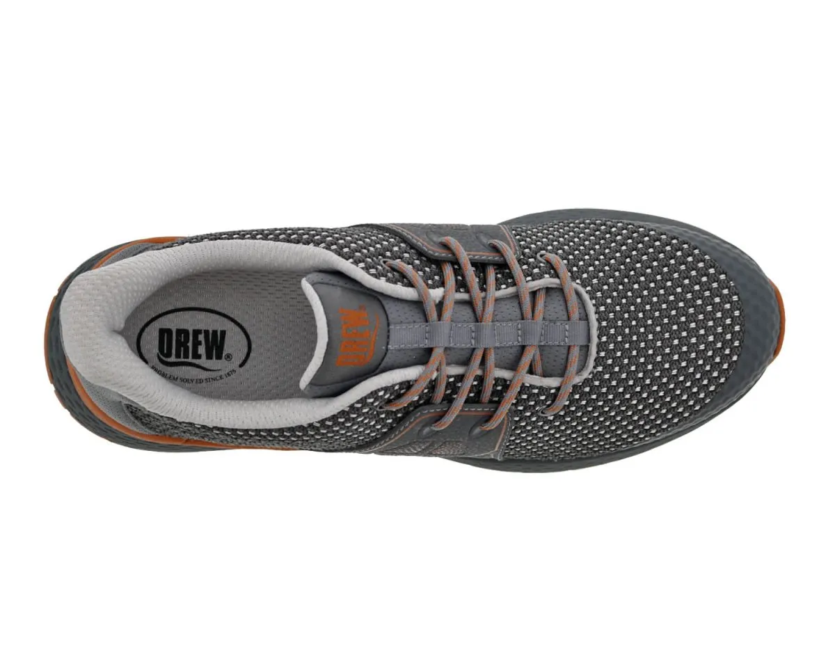 Drew Perform Men's Athletic Walking Shoe In Grey Combo