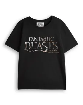 Fantastic Beasts And Where To Find Them Boys Black Short Sleeved T-Shirt