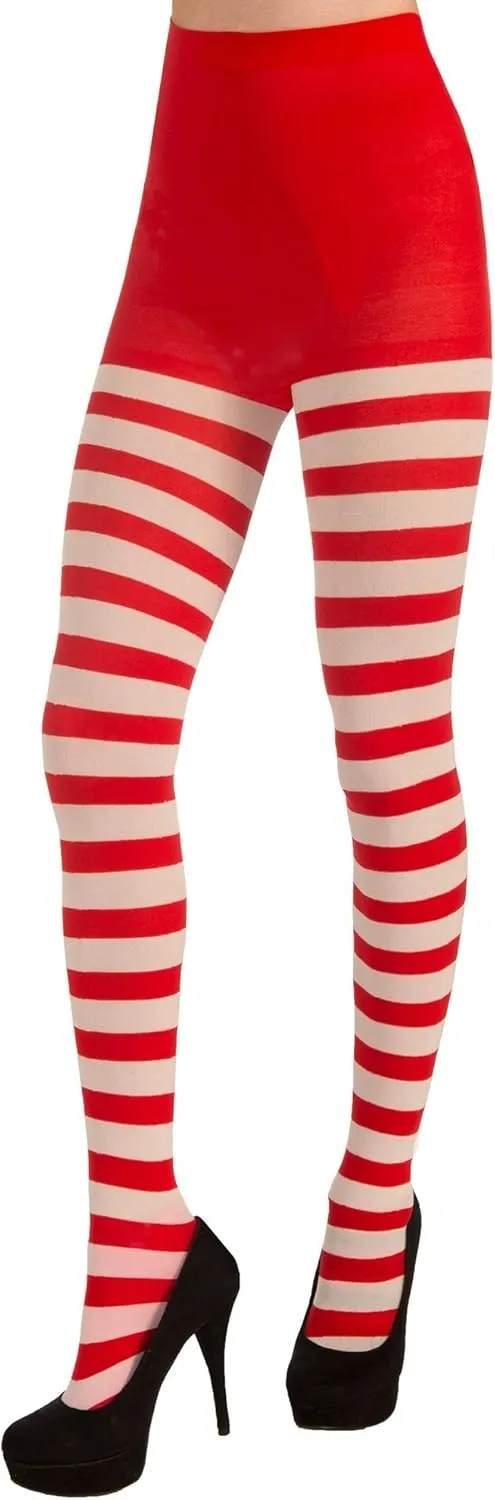 Forum Novelties Adult Christmas Striped Tights