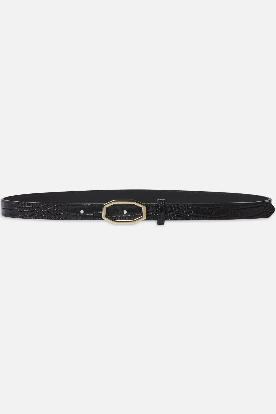 Frame - Angular Buckle Belt (Black)