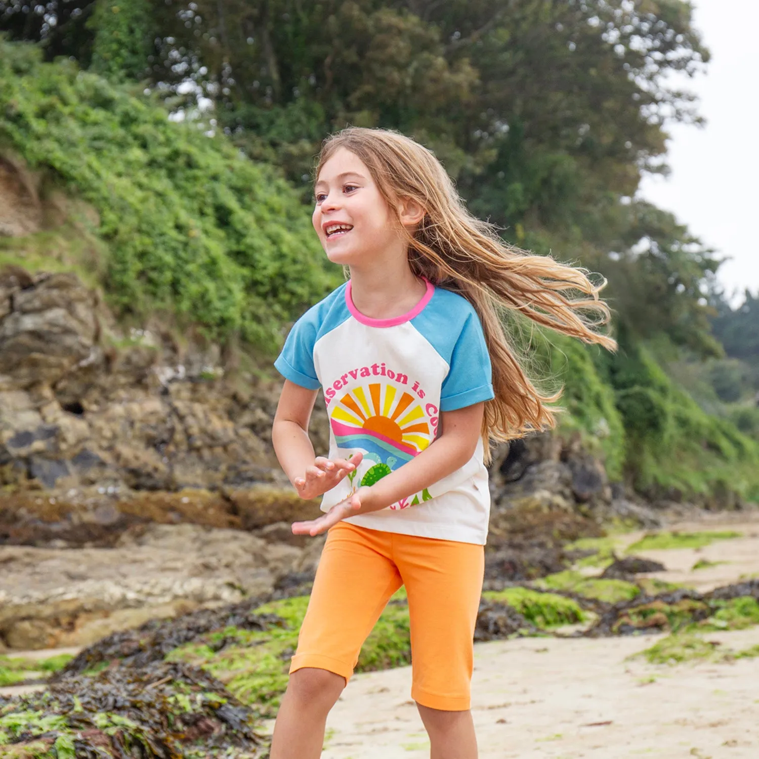 Frugi Nyomi Raglan T-Shirt - Conservation