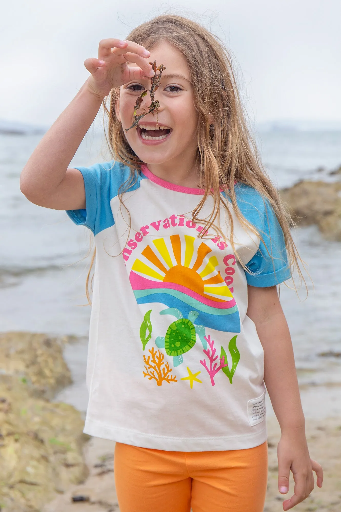 Frugi Nyomi Raglan T-Shirt - Conservation