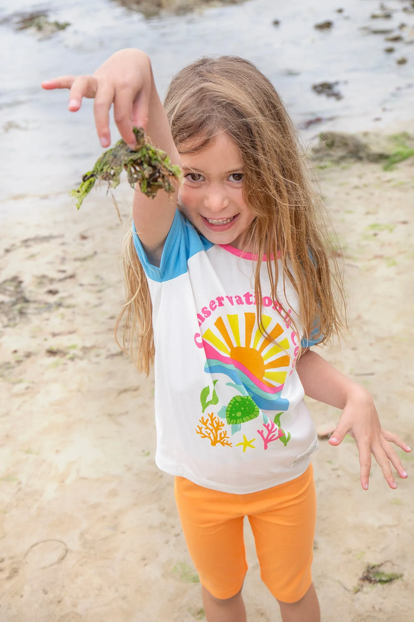 Frugi Nyomi Raglan T-Shirt - Conservation