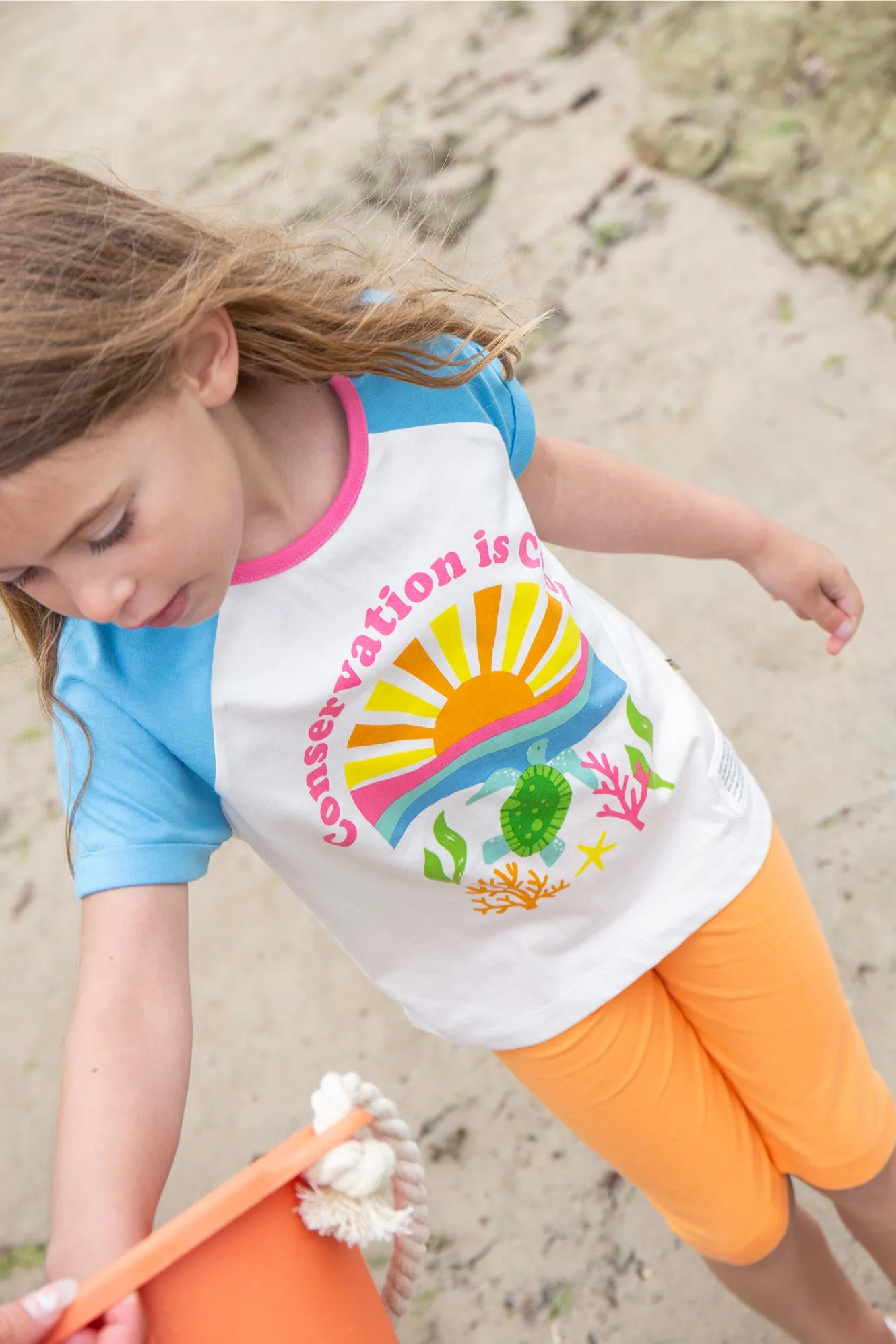 Frugi Nyomi Raglan T-Shirt - Conservation