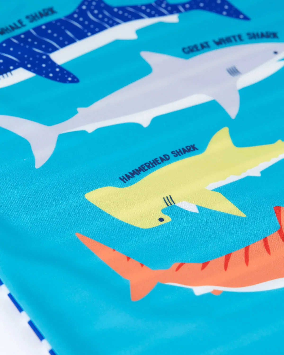 Frugi Sun Safe Rash Vest - Shark