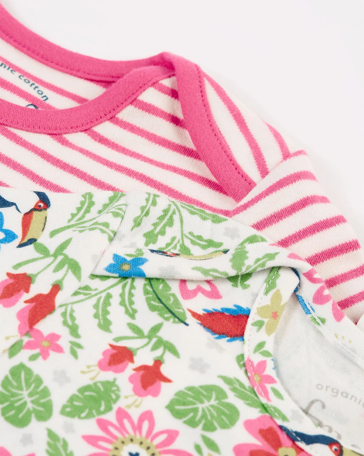 Frugi Super Special Body 2-Pack - Tropical Birds