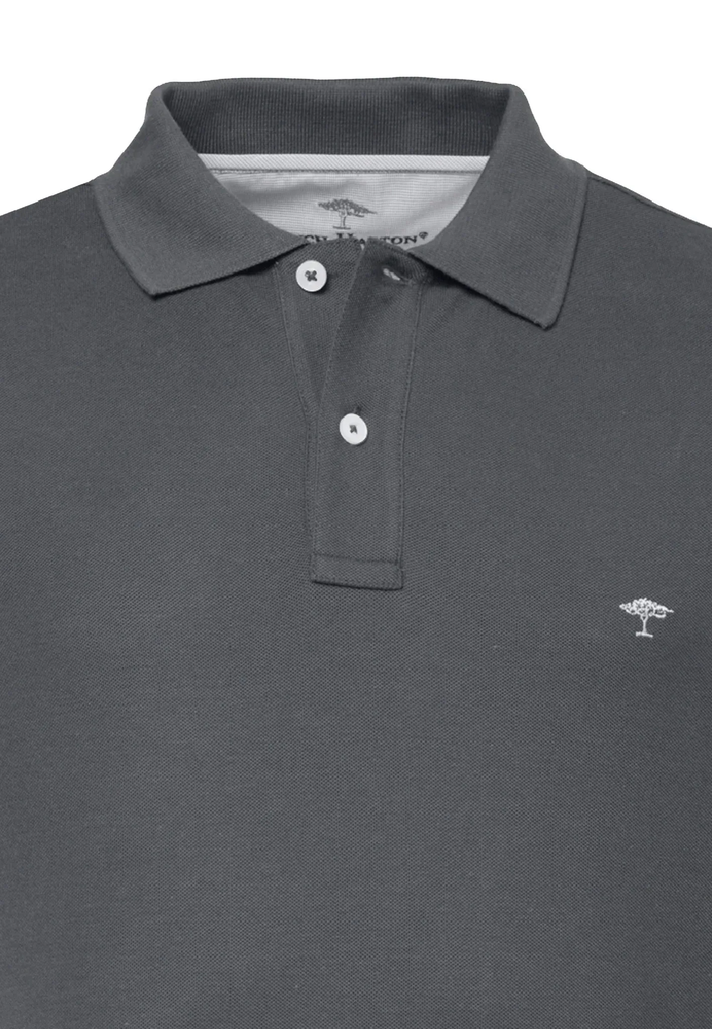 FYNCH HATTON Pique Polo Shirt - Men's Supima Cotton – Asphalt