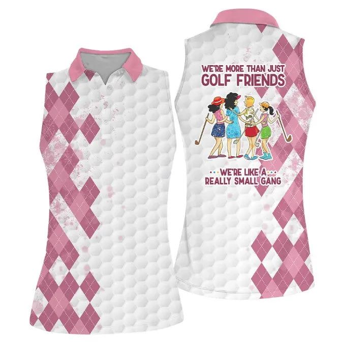 Golf Friends Sleeveless Women Polo Shirt For Ladies, Golf Shirt