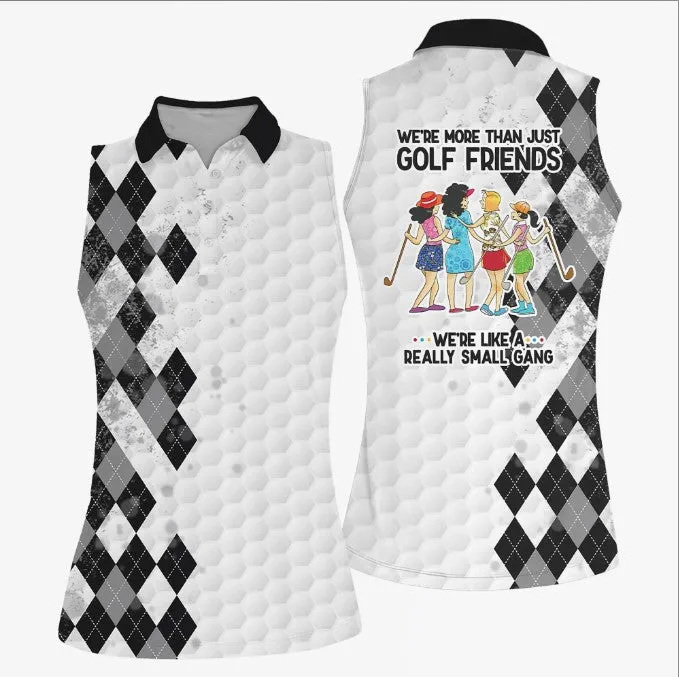 Golf Friends Sleeveless Women Polo Shirt For Ladies, Golf Shirt