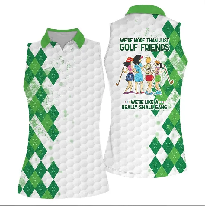 Golf Friends Sleeveless Women Polo Shirt For Ladies, Golf Shirt