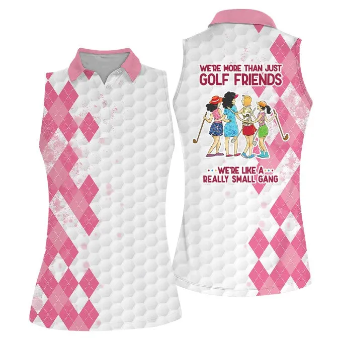 Golf Friends Sleeveless Women Polo Shirt For Ladies, Golf Shirt