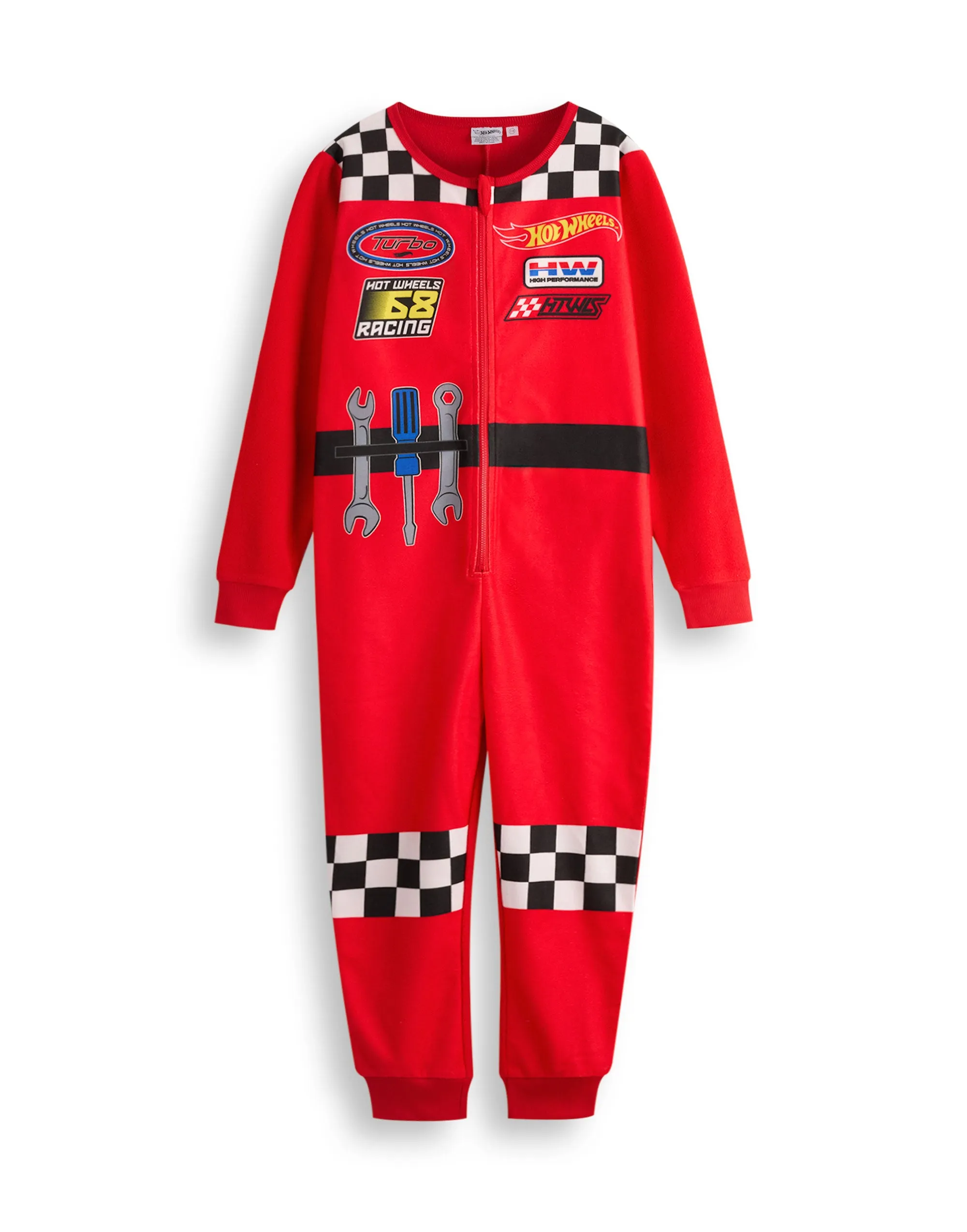 Hot Wheels Pit Crew Style Boys Red Onesie