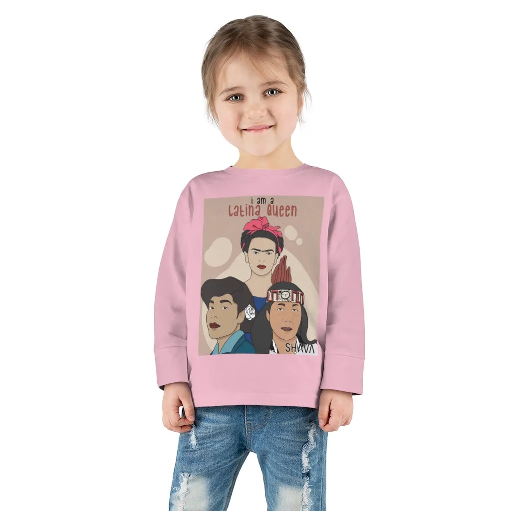 IAC  KIDS Long Sleeves Toddler Tee / I am a latina queen