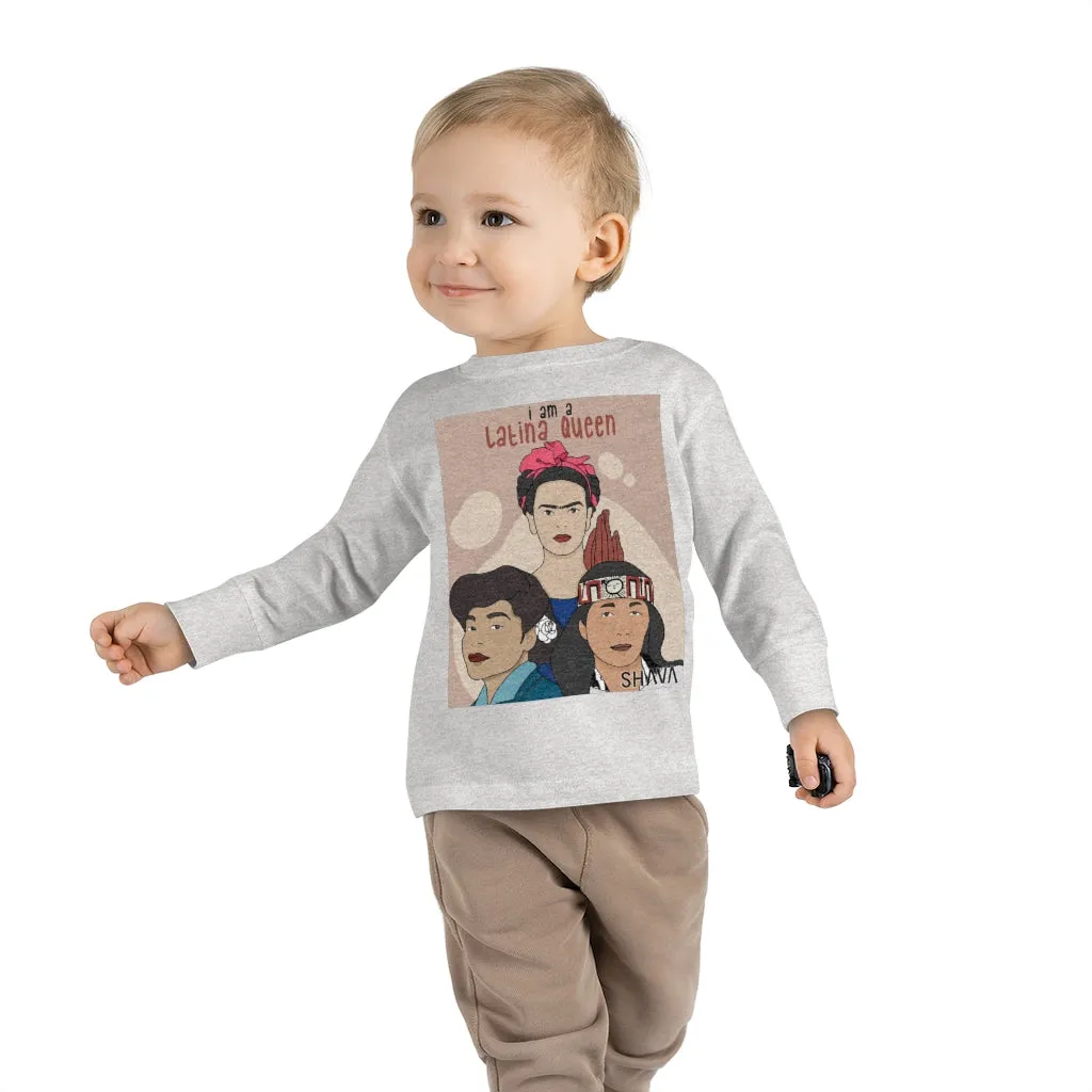 IAC  KIDS Long Sleeves Toddler Tee / I am a latina queen