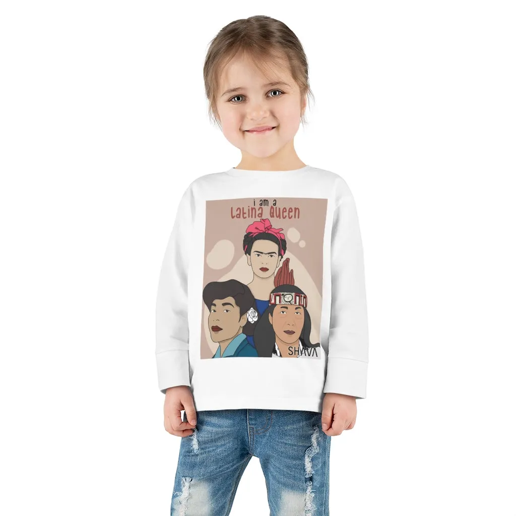 IAC  KIDS Long Sleeves Toddler Tee / I am a latina queen