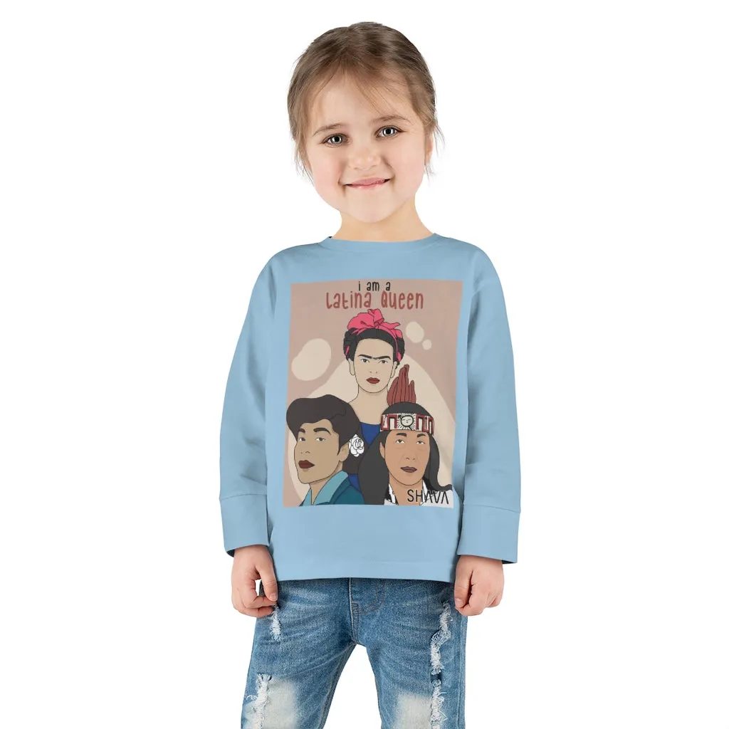 IAC  KIDS Long Sleeves Toddler Tee / I am a latina queen