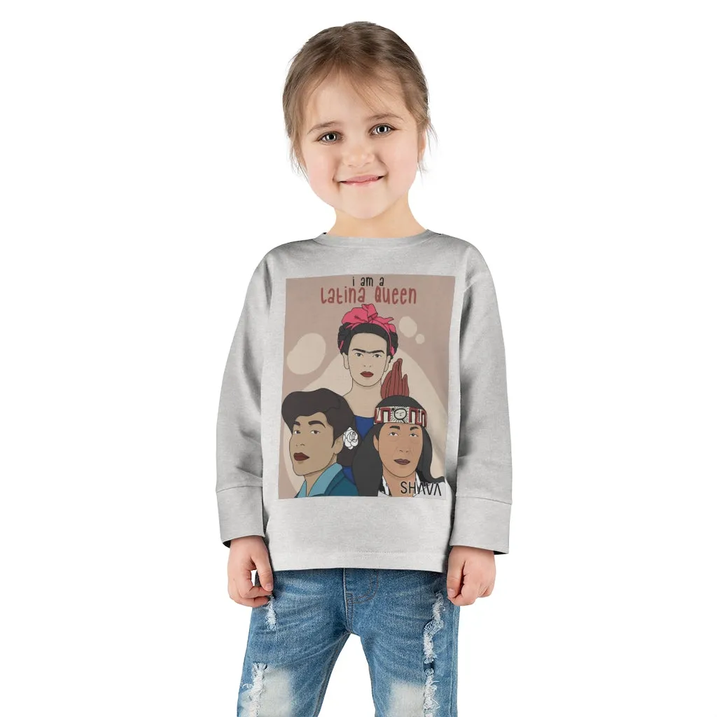 IAC  KIDS Long Sleeves Toddler Tee / I am a latina queen