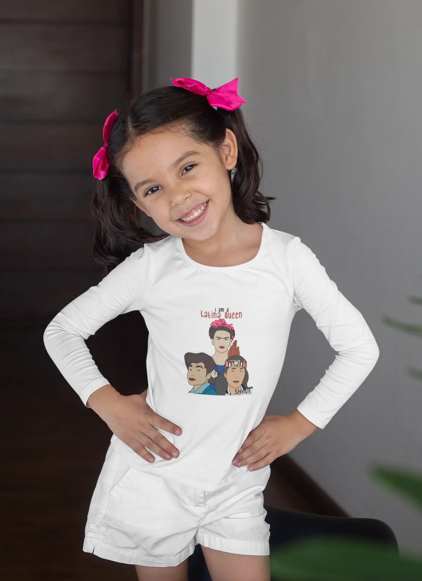 IAC  KIDS Long Sleeves Toddler Tee / I am a latina queen