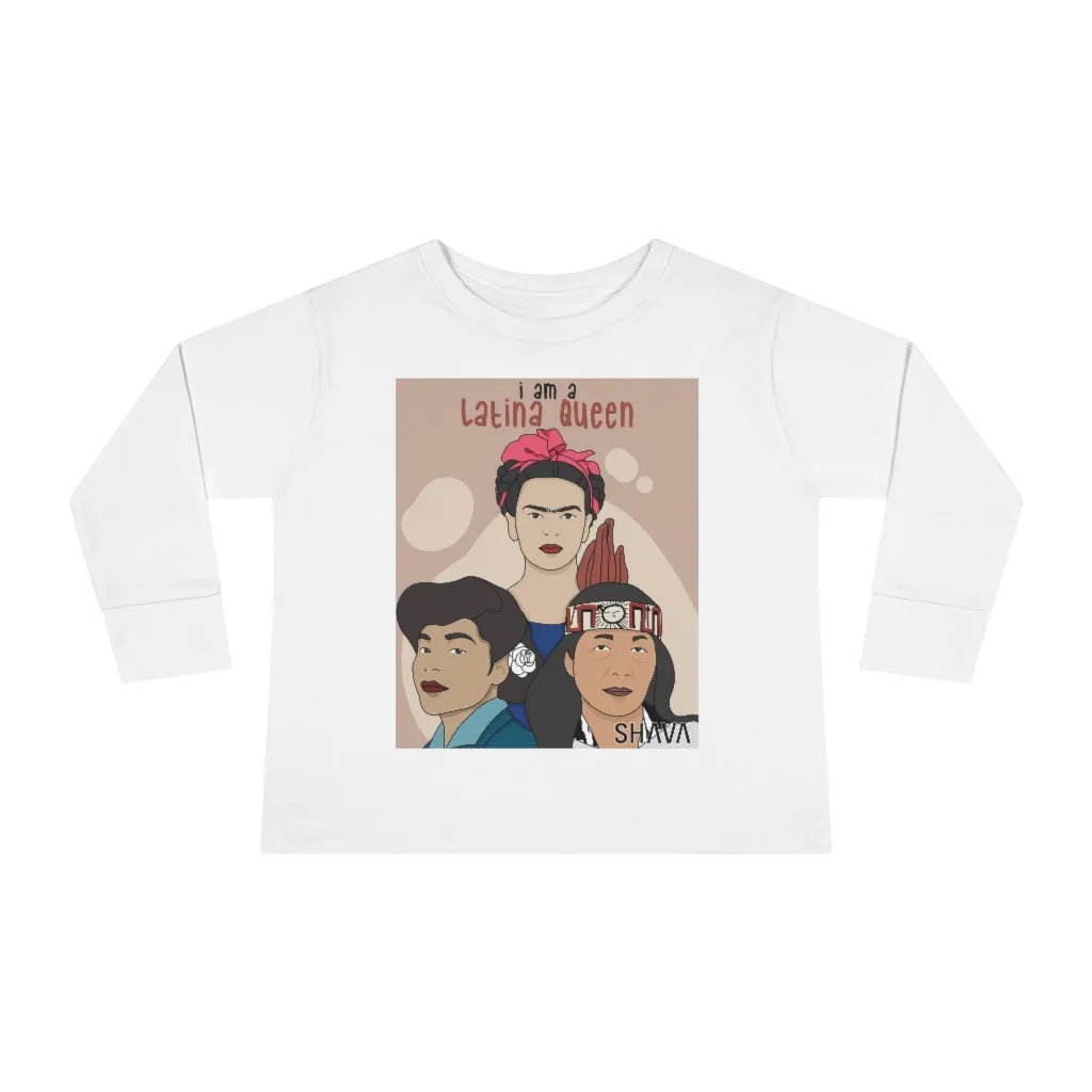 IAC  KIDS Long Sleeves Toddler Tee / I am a latina queen