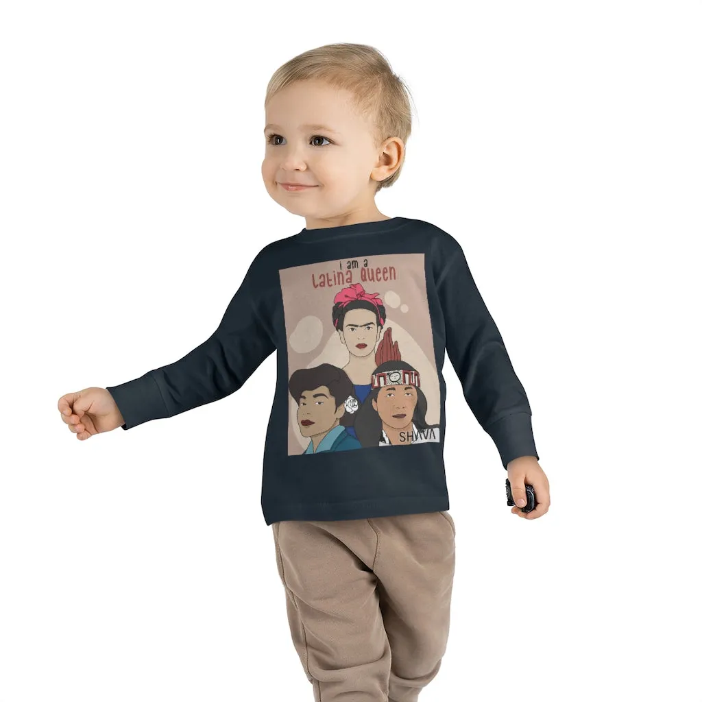 IAC  KIDS Long Sleeves Toddler Tee / I am a latina queen