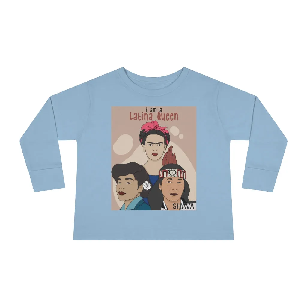 IAC  KIDS Long Sleeves Toddler Tee / I am a latina queen