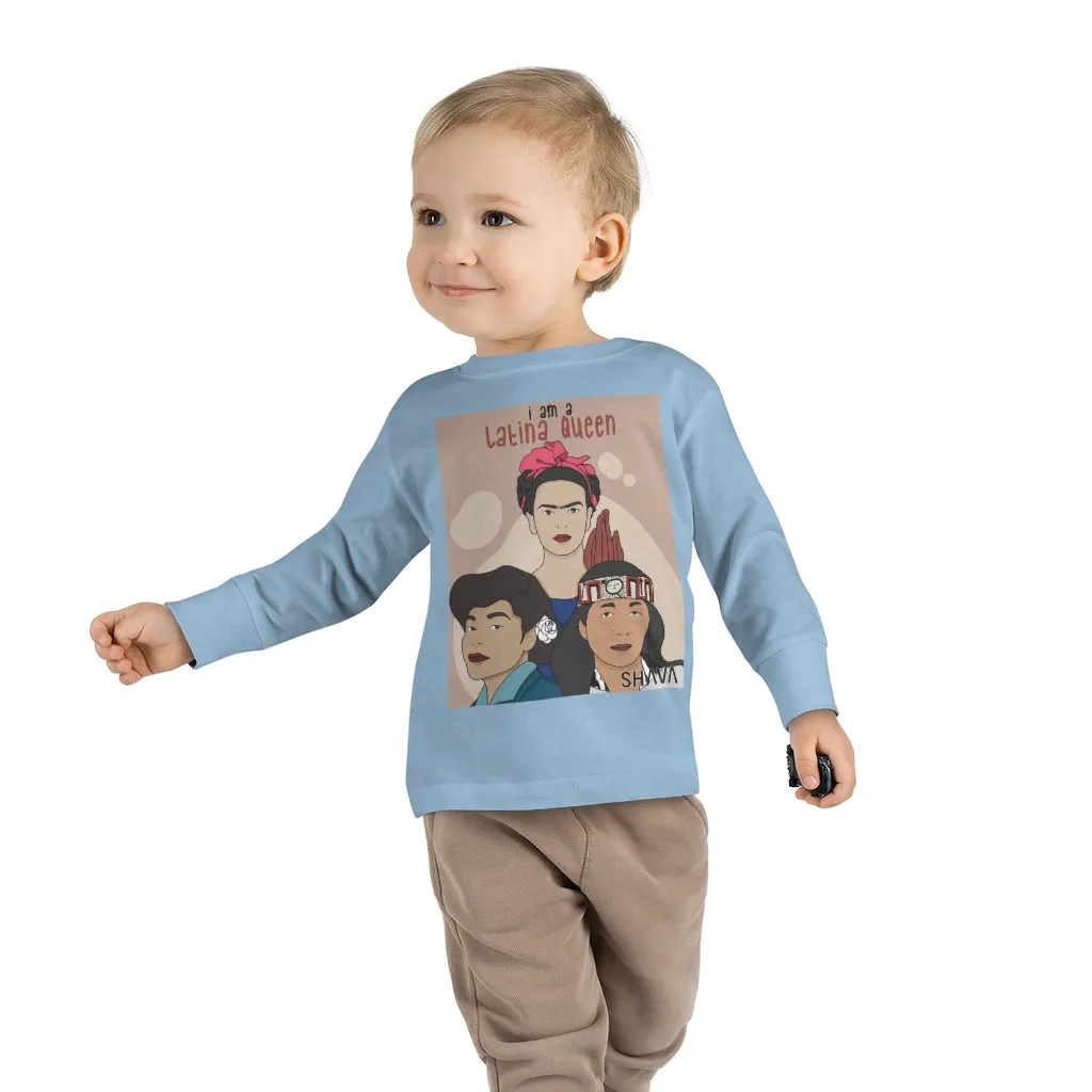 IAC  KIDS Long Sleeves Toddler Tee / I am a latina queen