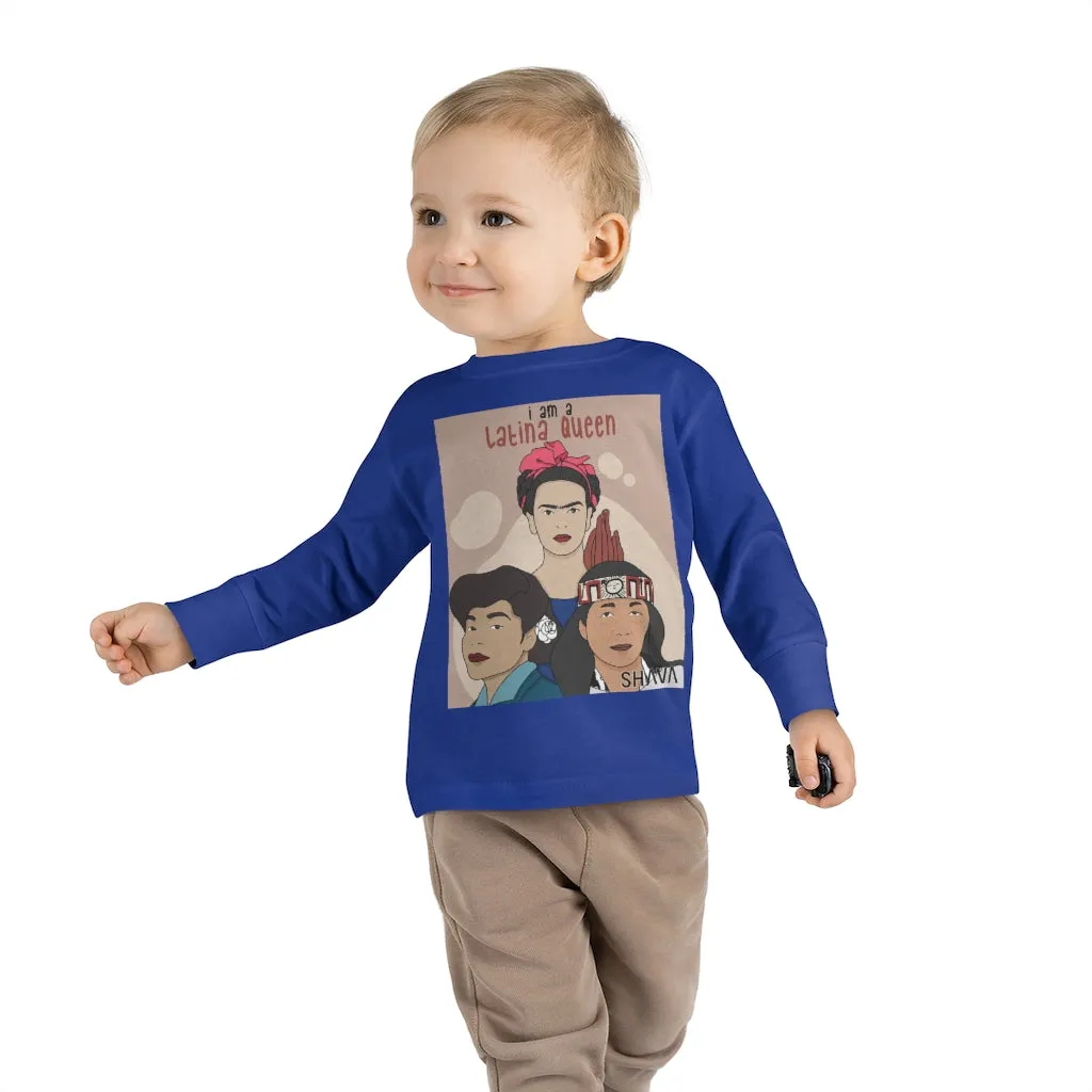 IAC  KIDS Long Sleeves Toddler Tee / I am a latina queen