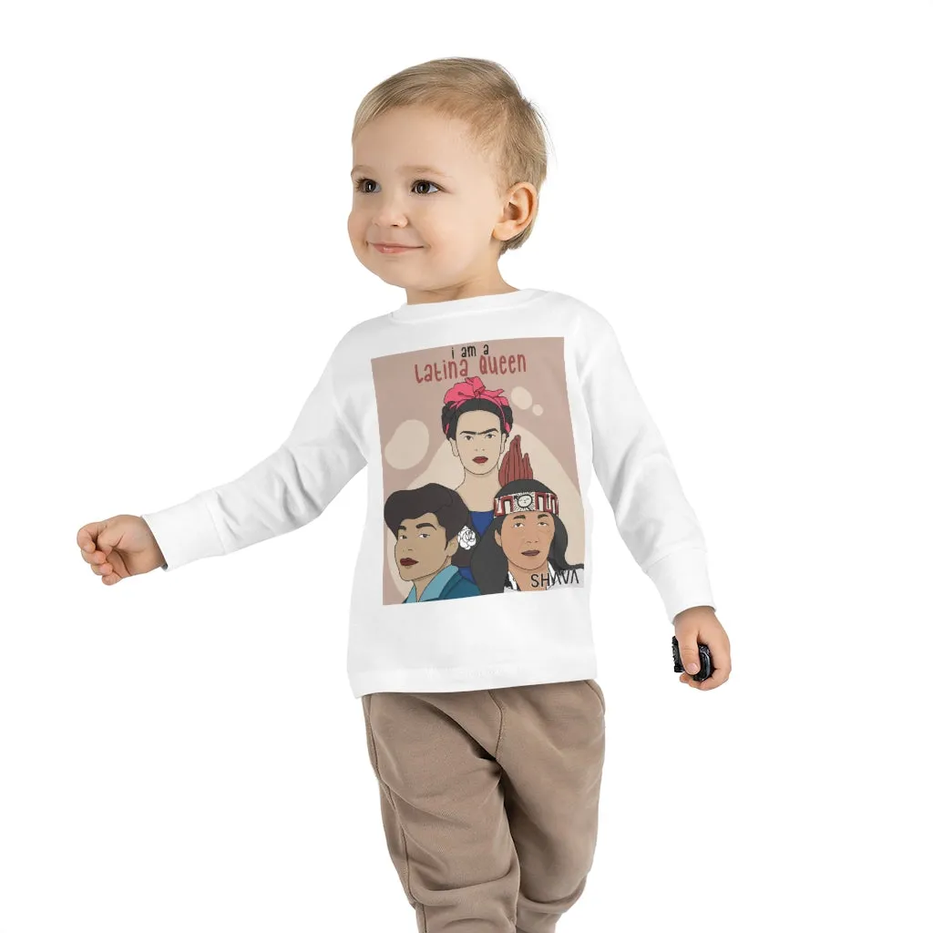 IAC  KIDS Long Sleeves Toddler Tee / I am a latina queen