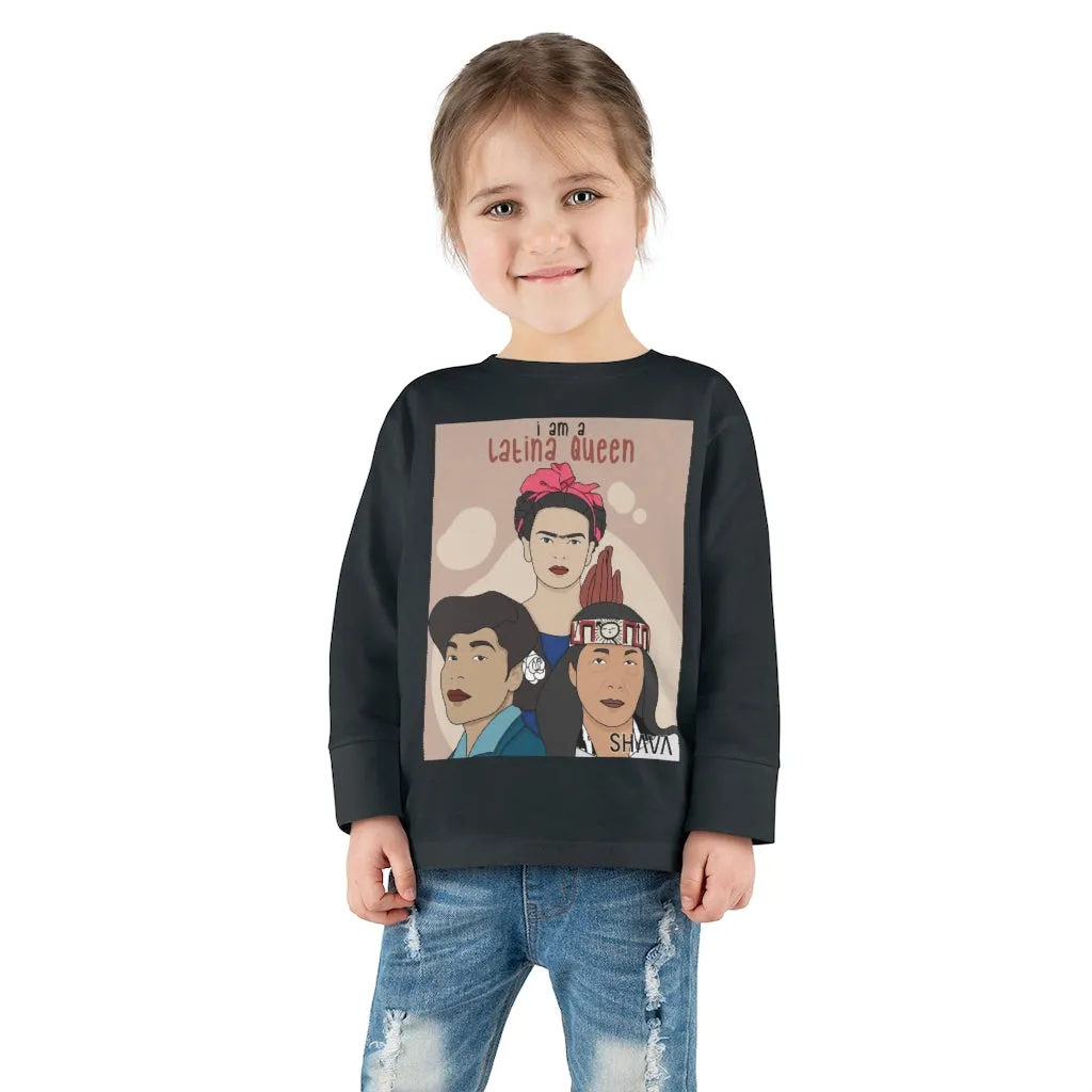 IAC  KIDS Long Sleeves Toddler Tee / I am a latina queen