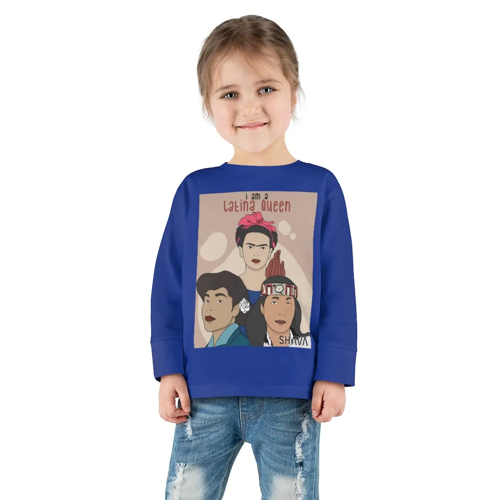 IAC  KIDS Long Sleeves Toddler Tee / I am a latina queen