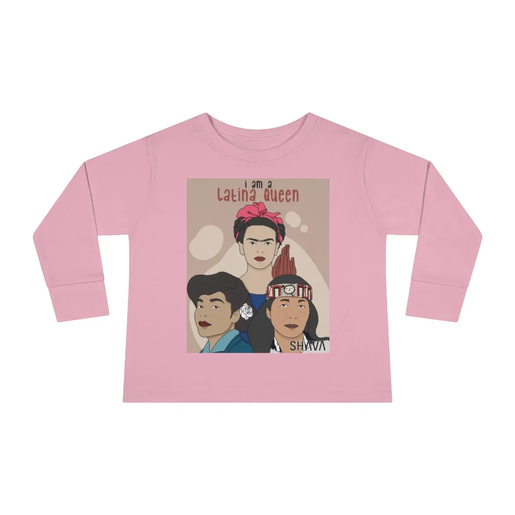 IAC  KIDS Long Sleeves Toddler Tee / I am a latina queen