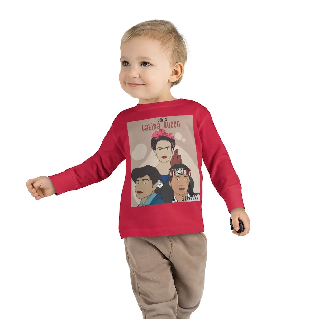 IAC  KIDS Long Sleeves Toddler Tee / I am a latina queen