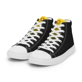 Intersex Pride Black High Top Trainers (female sizes)